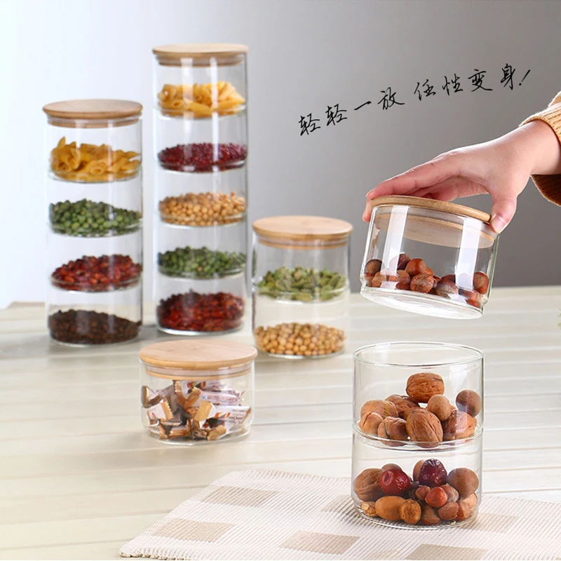 Food Storage Glass Container Set - مجموعة جديدة من حاويات زجاجية ثلاثية