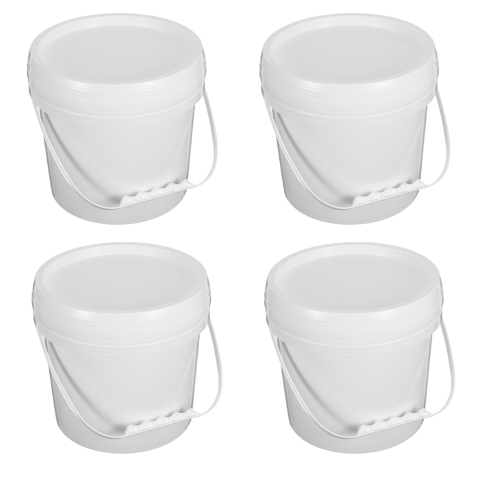 Food Storage For Pantry - دلو تخزين كبير أبيض اللون، مصنوع