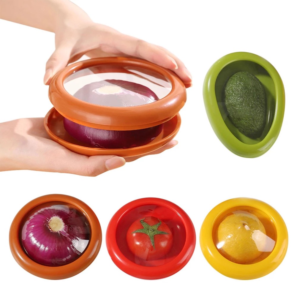 Food Storage Plastic Container - صندوق شفاف لحفظ الأفوكادو الطازج، حاويات
