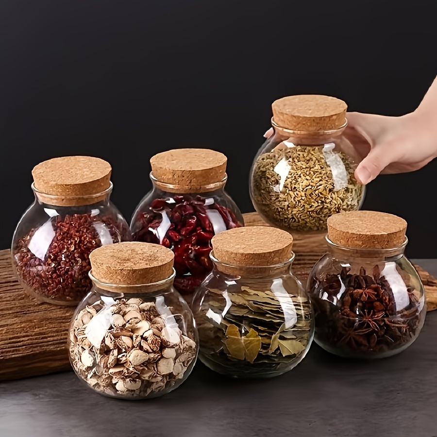 Food Storage Glass Container Set - علبة تخزين زجاجية شفافة ، وعاء