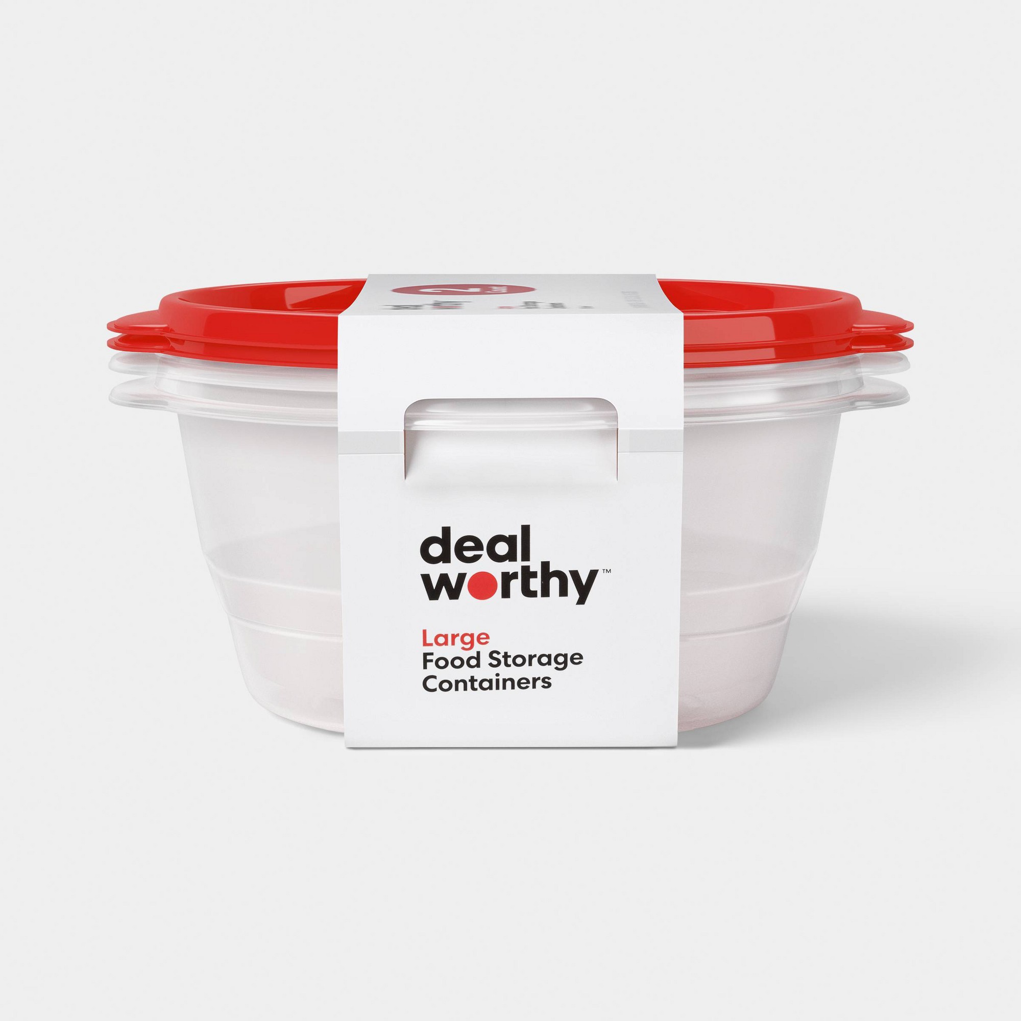 Food Storage Large Plastic Containers - حاويات تخزين طعام كبيرة مستديرة سعة
