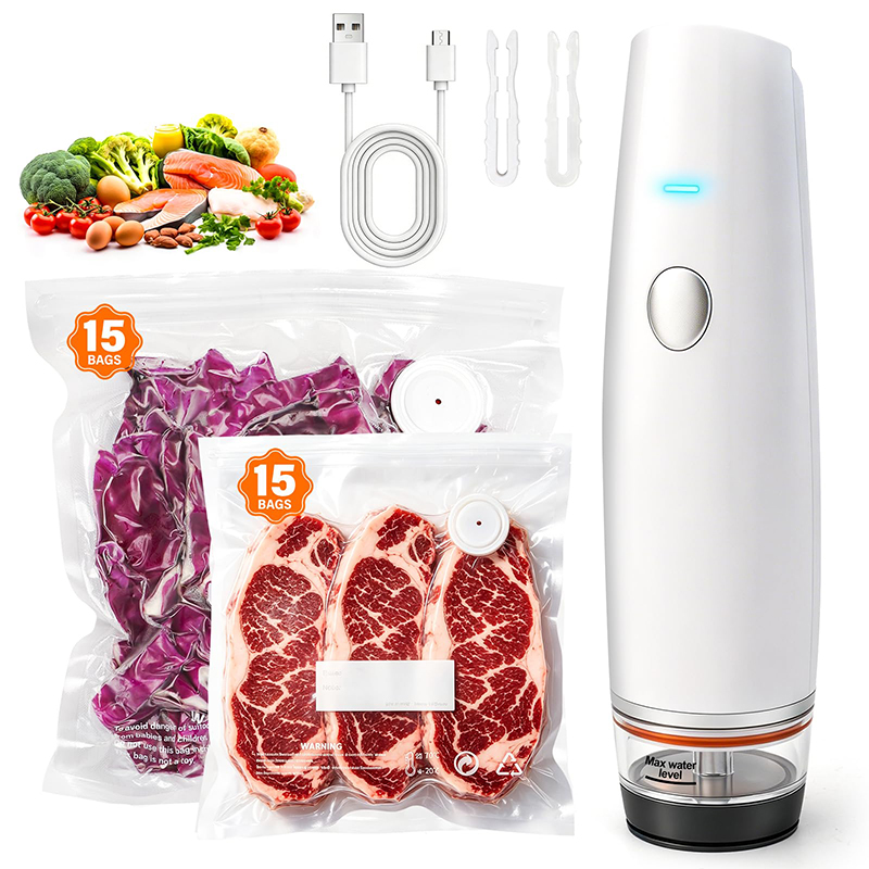 Food Storage Vacuum Pump - جهاز تفريغ الهواء محمول قابل لإعادة
