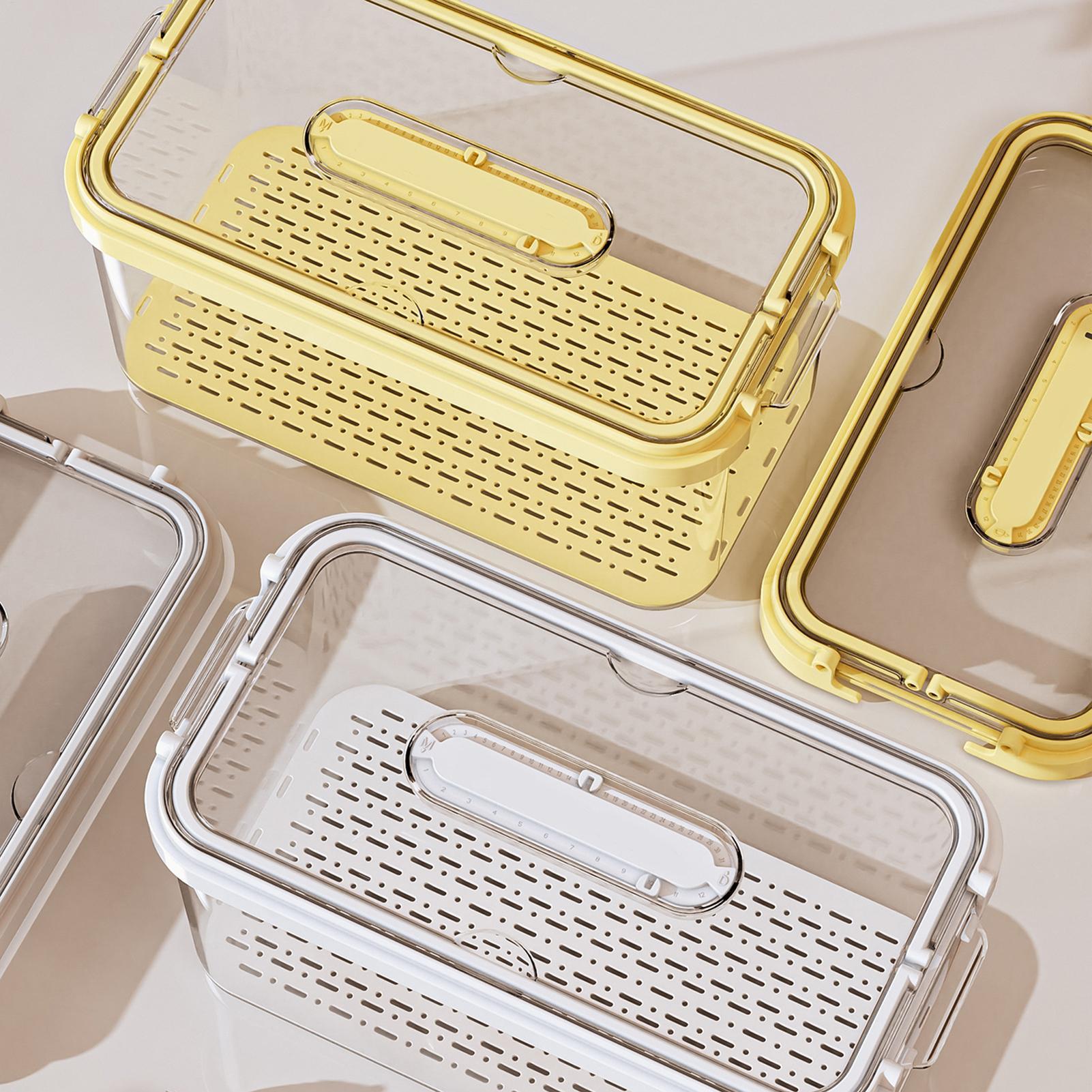 Food Storage Large Plastic Containers - حاويات تخزين الطعام في الثلاجة مع