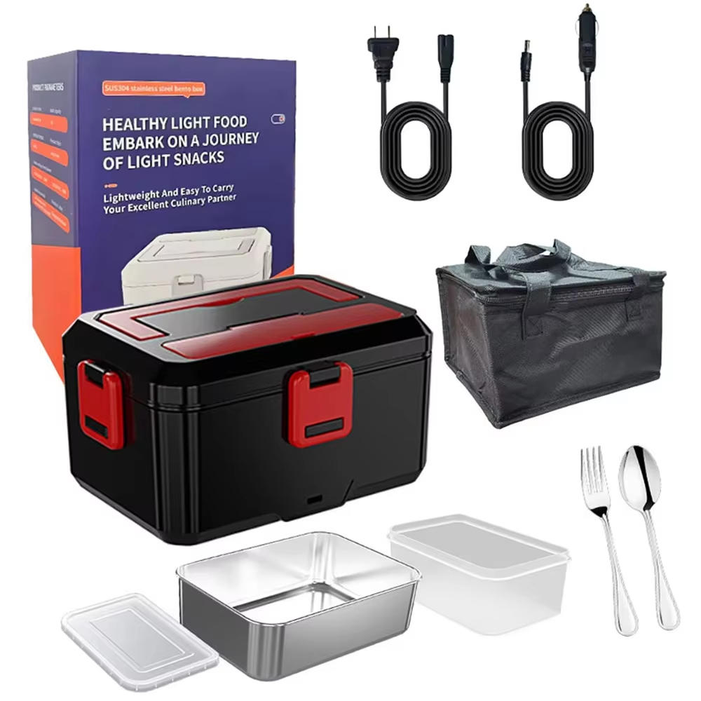 Portable Food Warmer - 1.5L 80 واط صندوق غداء كهربي