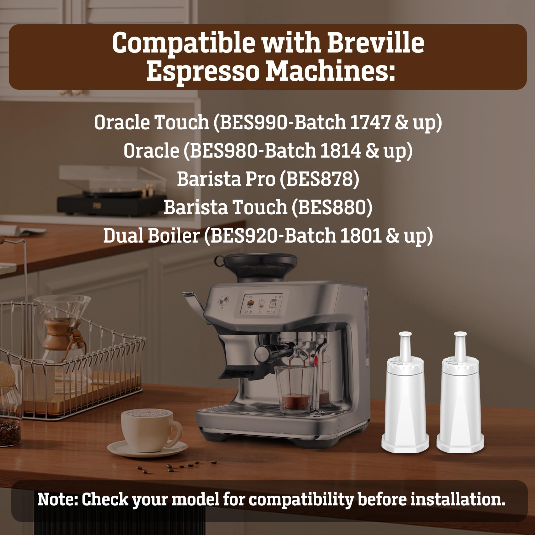 12-1 قطعة فلتر مياه لآلات الإس - مراجعة Breville Espresso Barista Touch وسعره