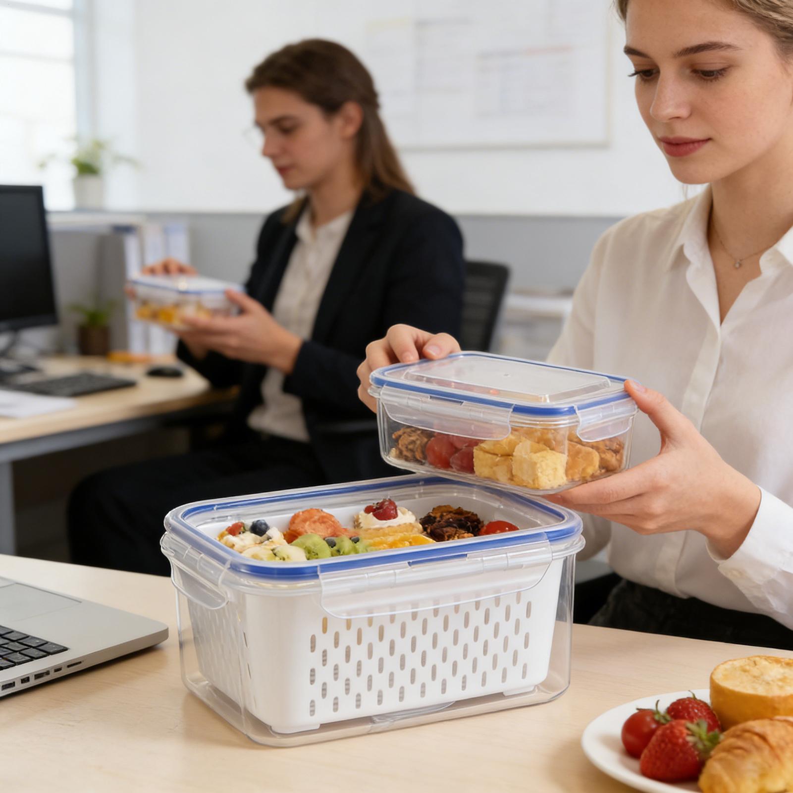 حاوية تخزين طعام 4 في 1، منظما - مراجعة Food Storage Plastic Container وسعره