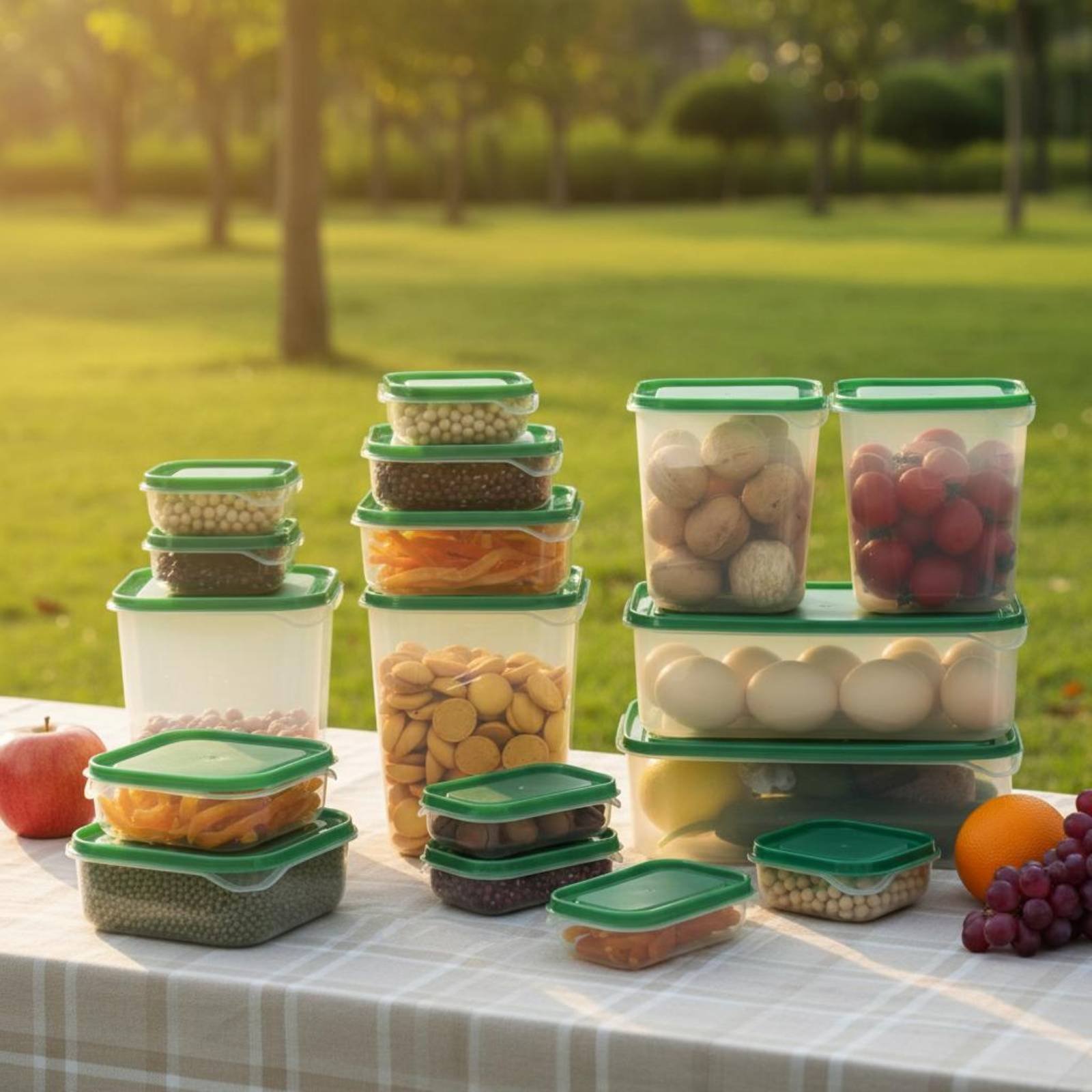 مجموعة من 17 قطعة لتخزين الطعا - مراجعة Food Storage Plastic Container وسعره
