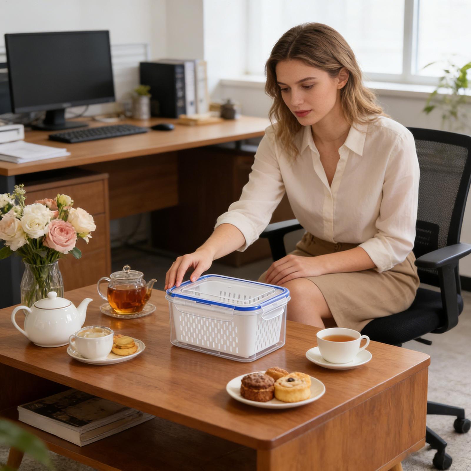 حاوية تخزين طعام 4 في 1، حاويا - مراجعة Food Storage Plastic Container وسعره