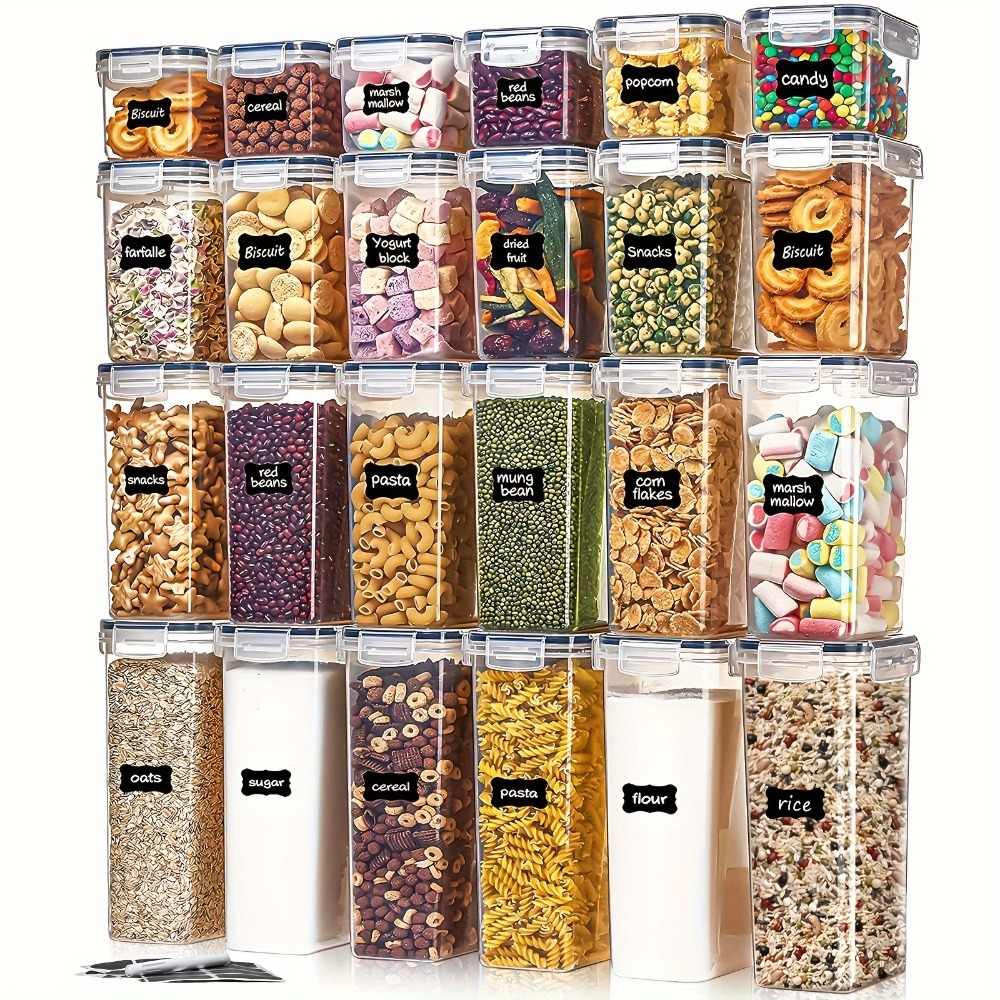 24 قطعة من حاويات تخزين الطعام - مراجعة Food Storage Plastic Container وسعره
