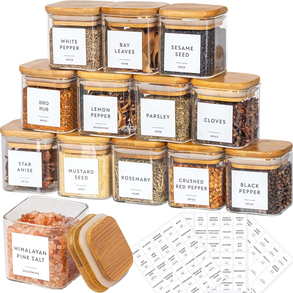 مجموعة برطمانات زجاجية مزودة ب - مراجعة Food Storage Glass Container Set وسعره