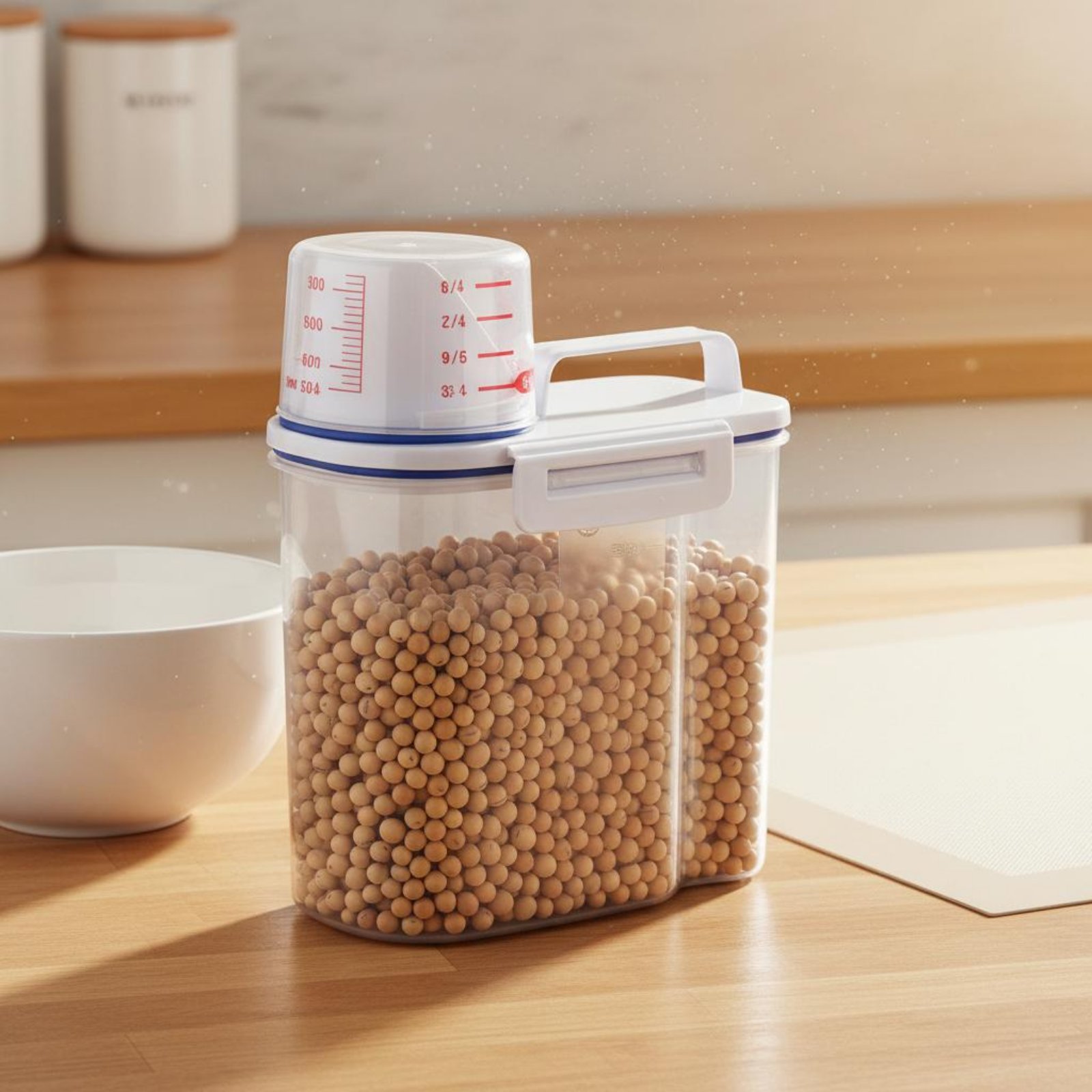 حاوية تخزين الأرز الآمنة مع مق - مراجعة Food Storage For Pantry وسعره