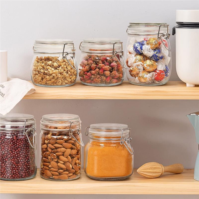 A96K-الزجاج الجرار 17 أوقية صغ - مراجعة Food Storage Glass Container Set وسعره