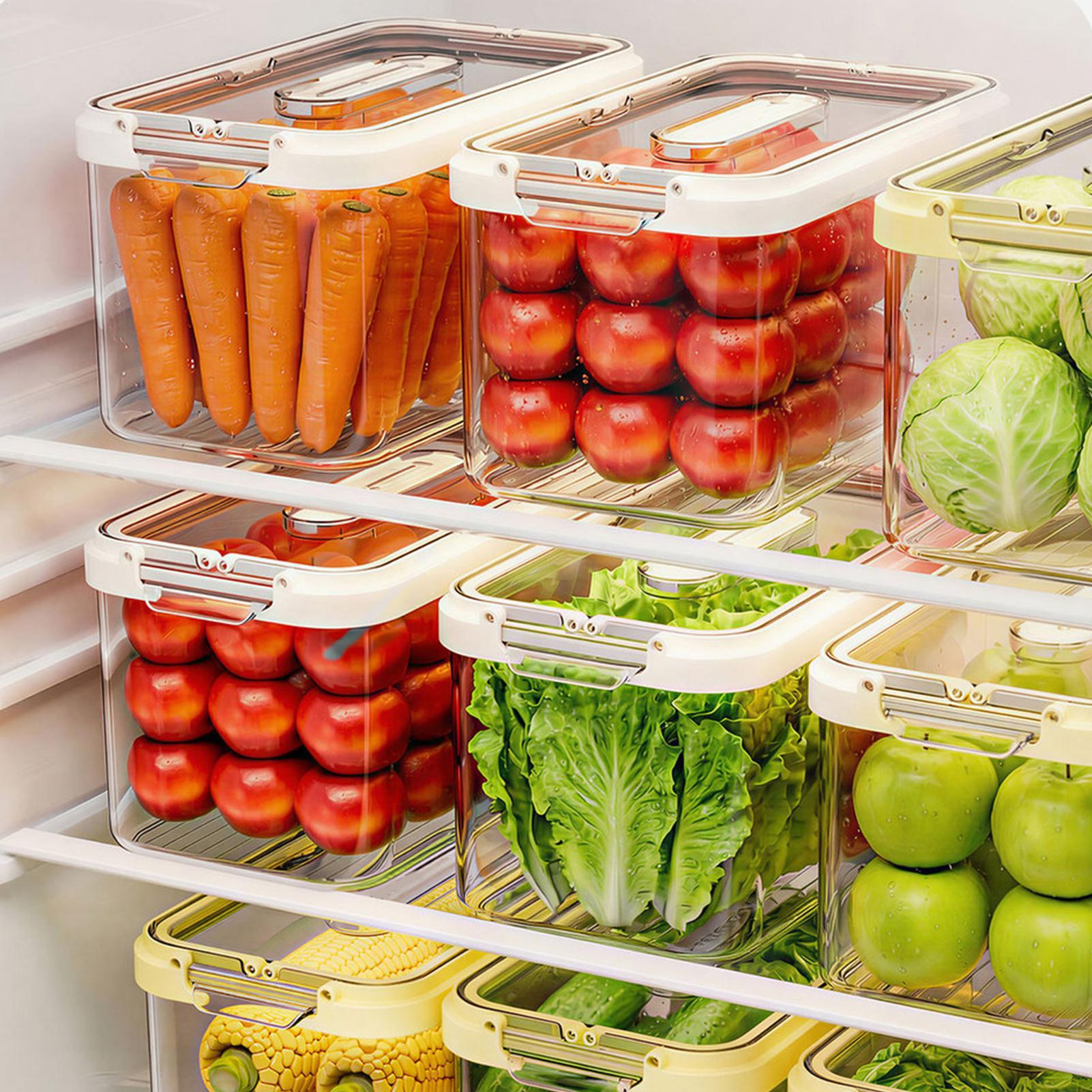 حاويات تنظيم الطعام للثلاجة مع - مراجعة Food Storage Large Plastic Containers وسعره