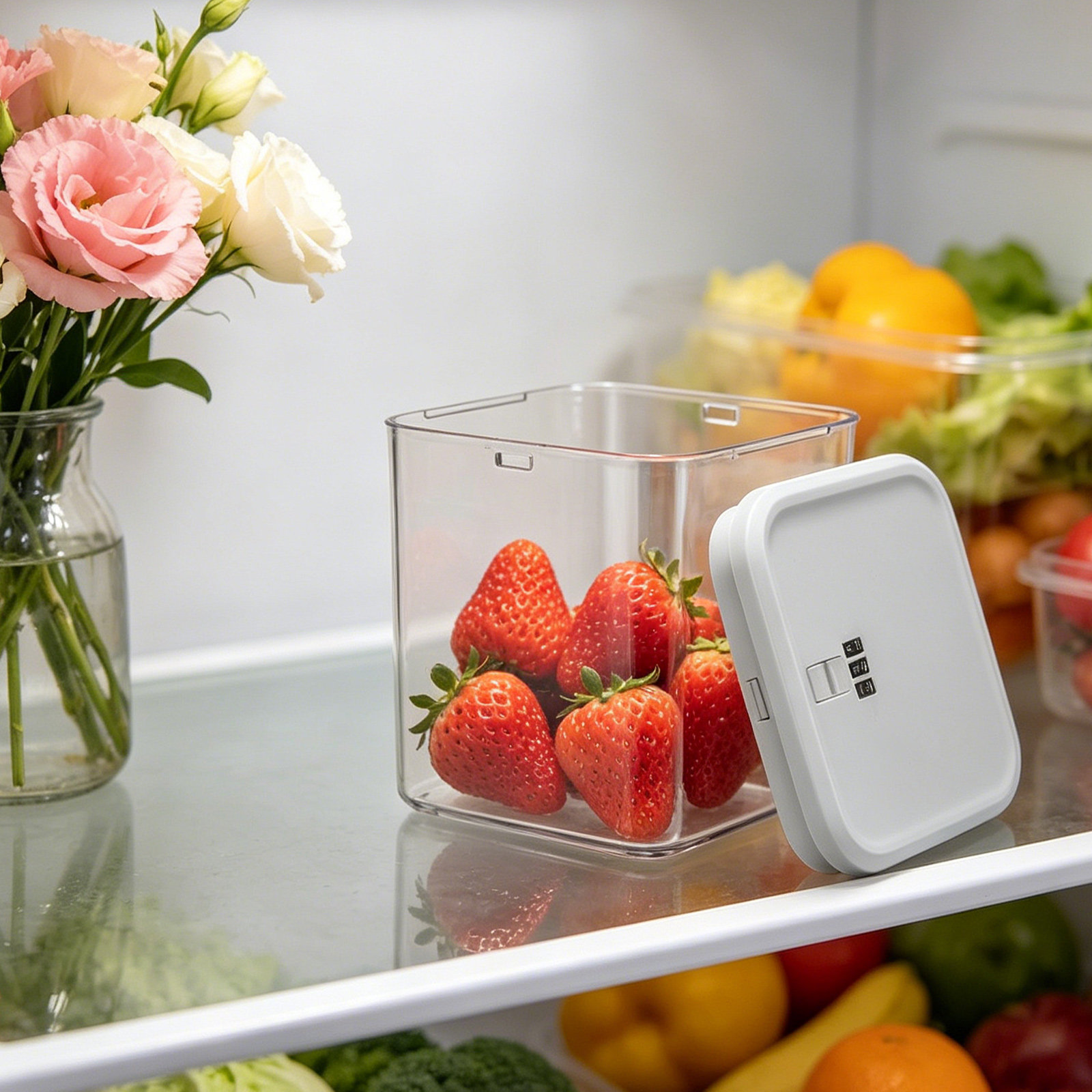 صندوق قفل شفاف قابل للتكديس لت - مراجعة Food Storage Lock Box وسعره