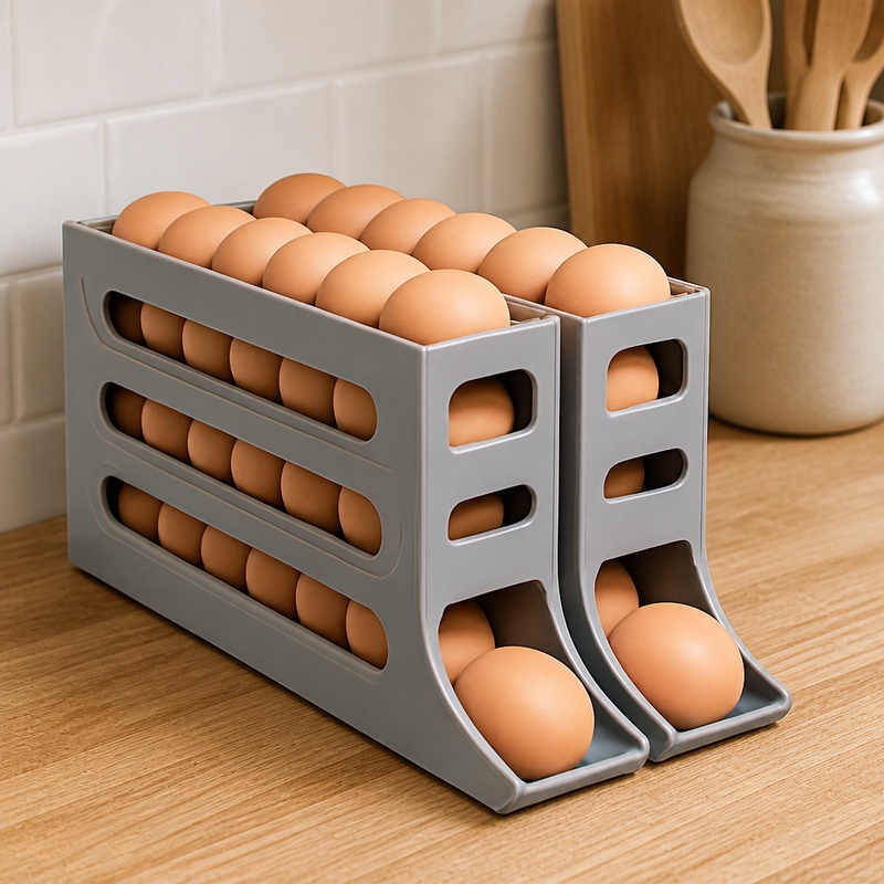 حامل بيض أوتوماتيكي بأربعة مست - مراجعة Egg Storage Holder وسعره