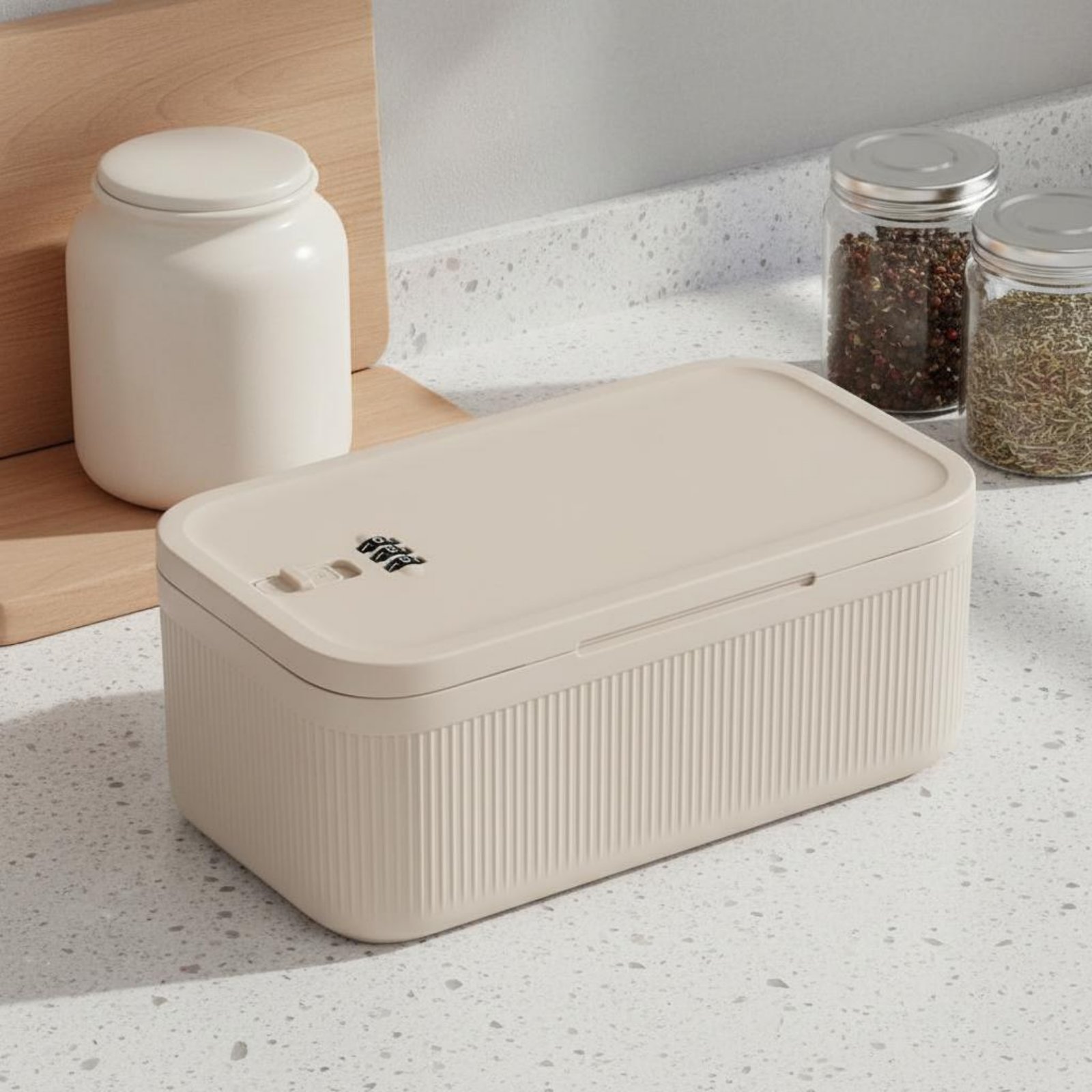 صندوق قفل بقفل رقمي، مقاوم للر - مراجعة Food Storage Lock Box وسعره