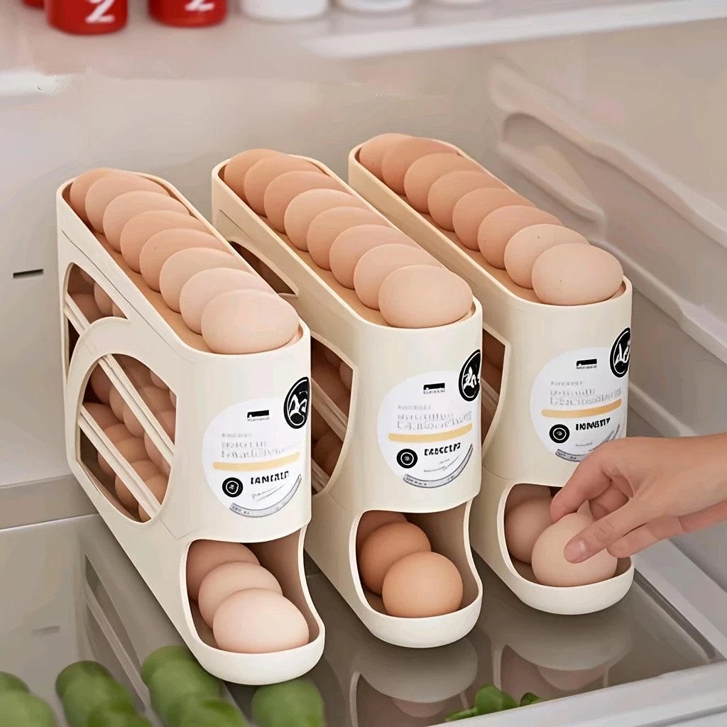 حاوية تخزين البيض ثلاثية الطبق - مراجعة Food Storage Large Plastic Containers وسعره