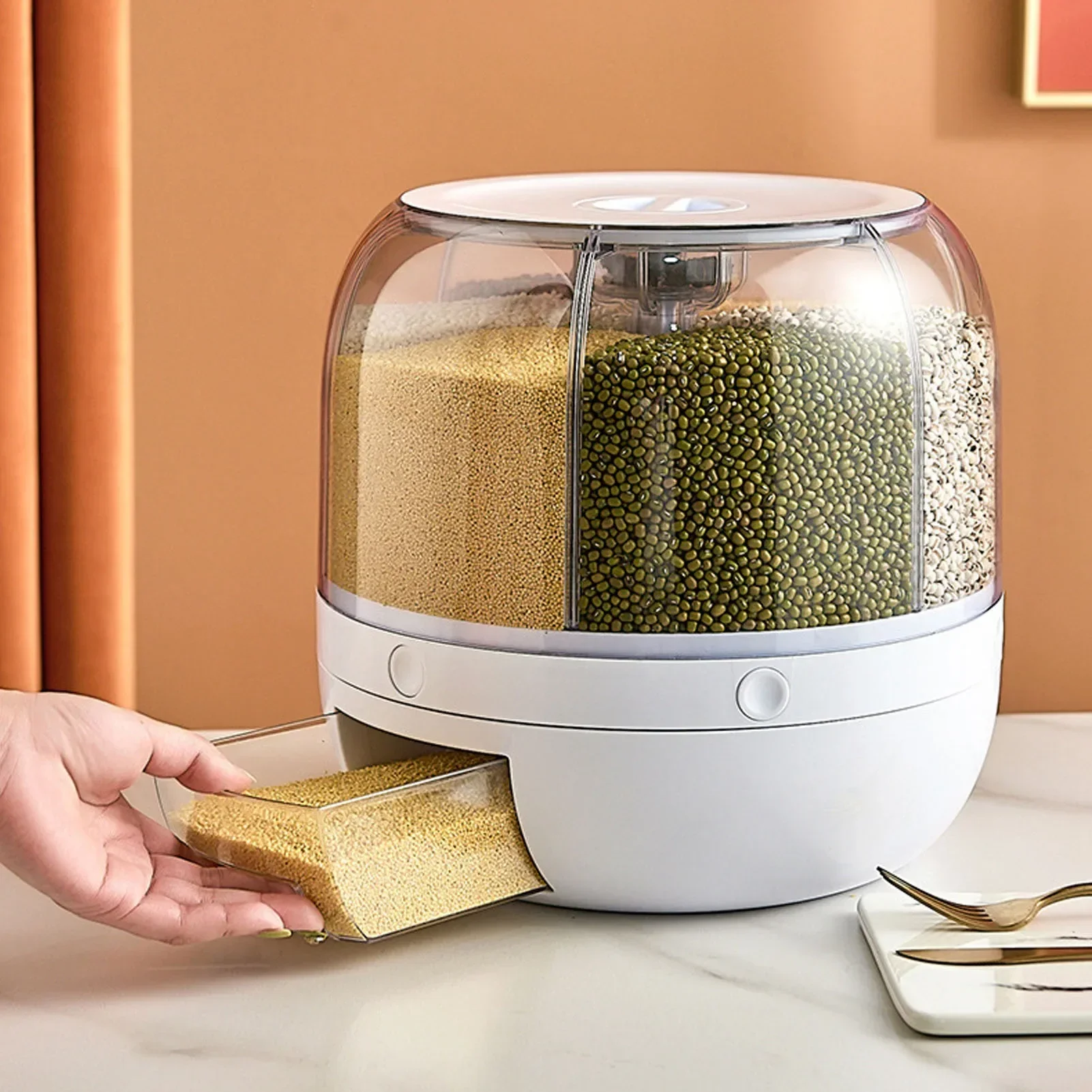 6 مقصورة 360 °   حاوية تخزين ط - مراجعة Food Storage For Pantry وسعره