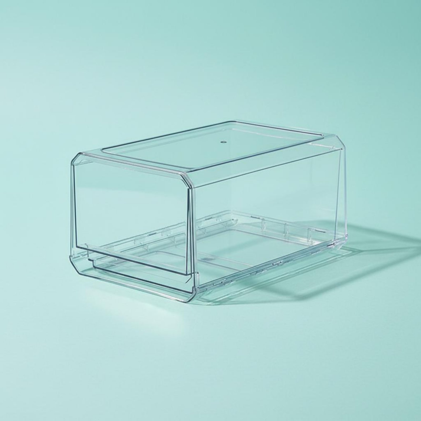 منظم ثلاجة شفاف كبير السعة، حا - مراجعة Food Storage Large Plastic Containers وسعره
