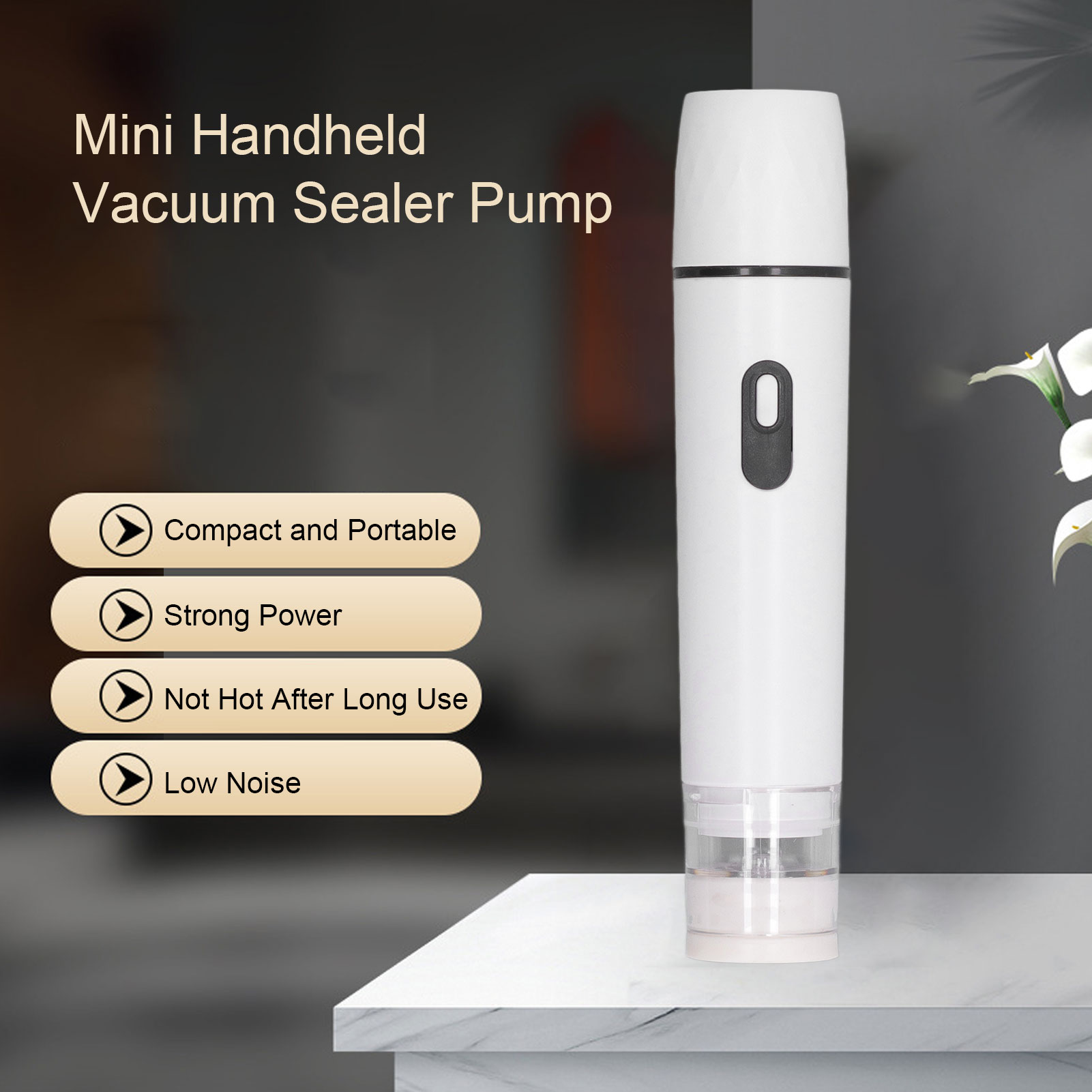 مضخة هواء كهربائية محمولة بالي - مراجعة Food Storage Vacuum Pump وسعره