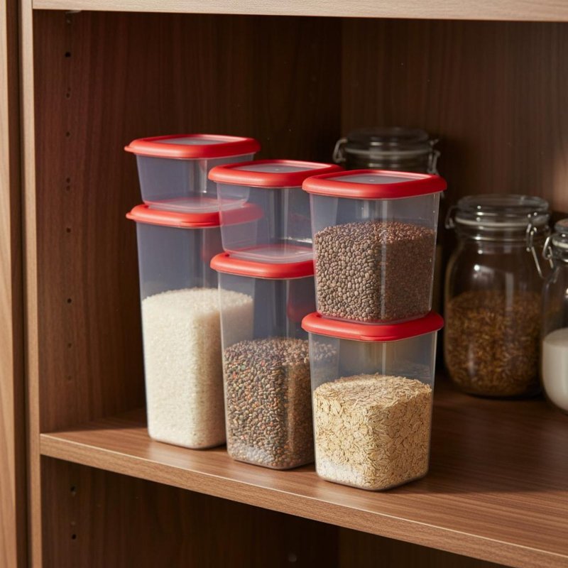 مجموعة من 6 حاويات تخزين طعام  - مراجعة Food Storage Plastic Container وسعره