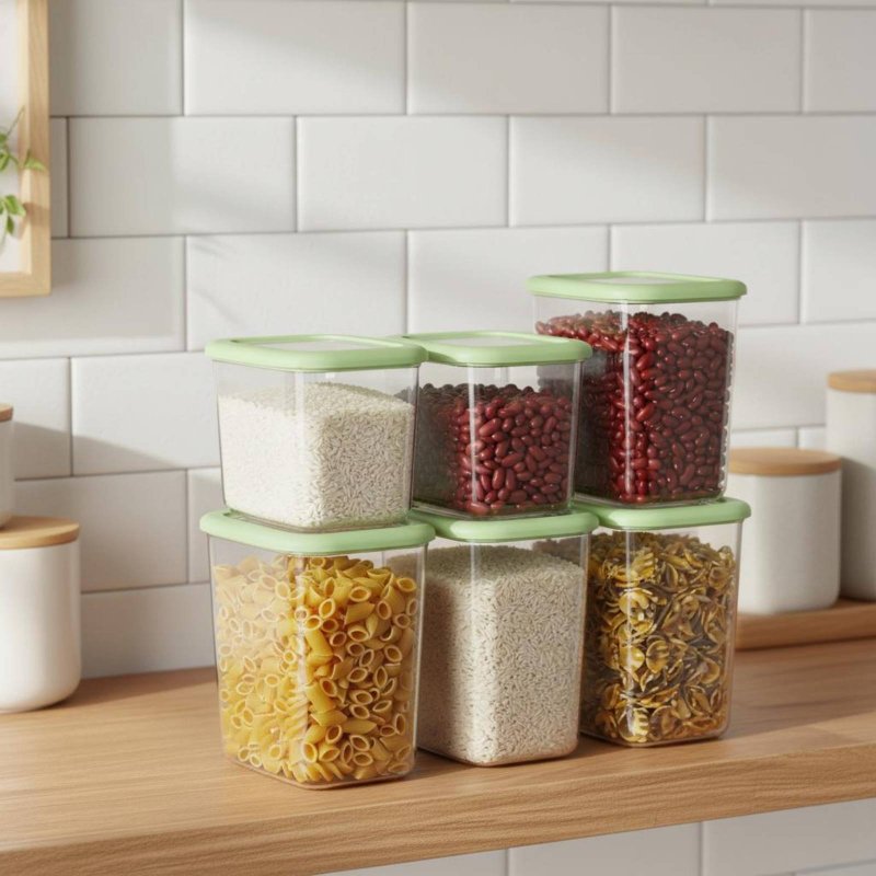 مجموعة من 6 حاويات تخزين طعام  - مراجعة Food Storage Plastic Container وسعره
