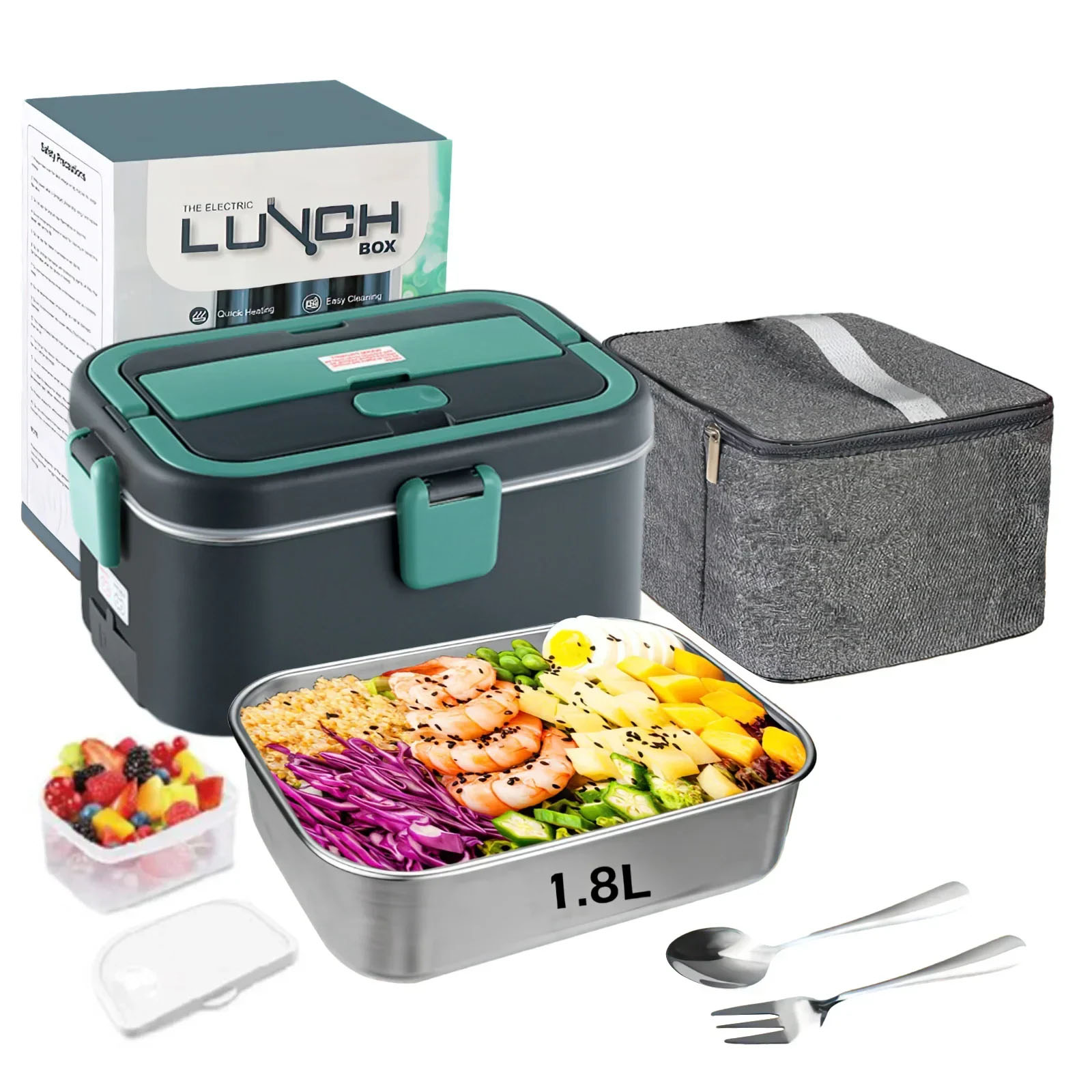 صندوق غداء كهربي جهاز تسخين ال - مراجعة Portable Food Warmer وسعره