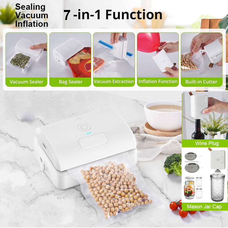 فريدة من نوعها 7 في 1 التلقائي - مراجعة Food Storage Vacuum Pump وسعره