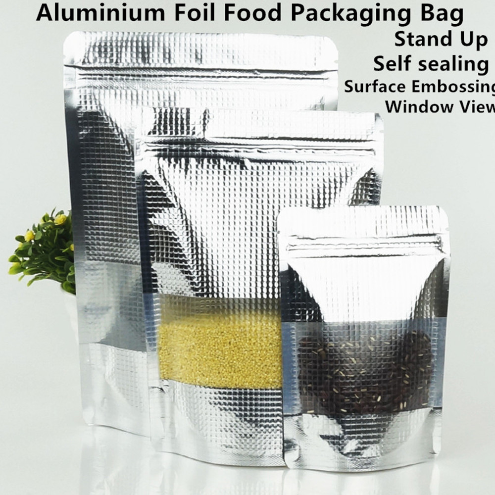 100 قطعة من أكياس النافذة غير  - مراجعة Food Storage Bags Zip Lock Pouch وسعره
