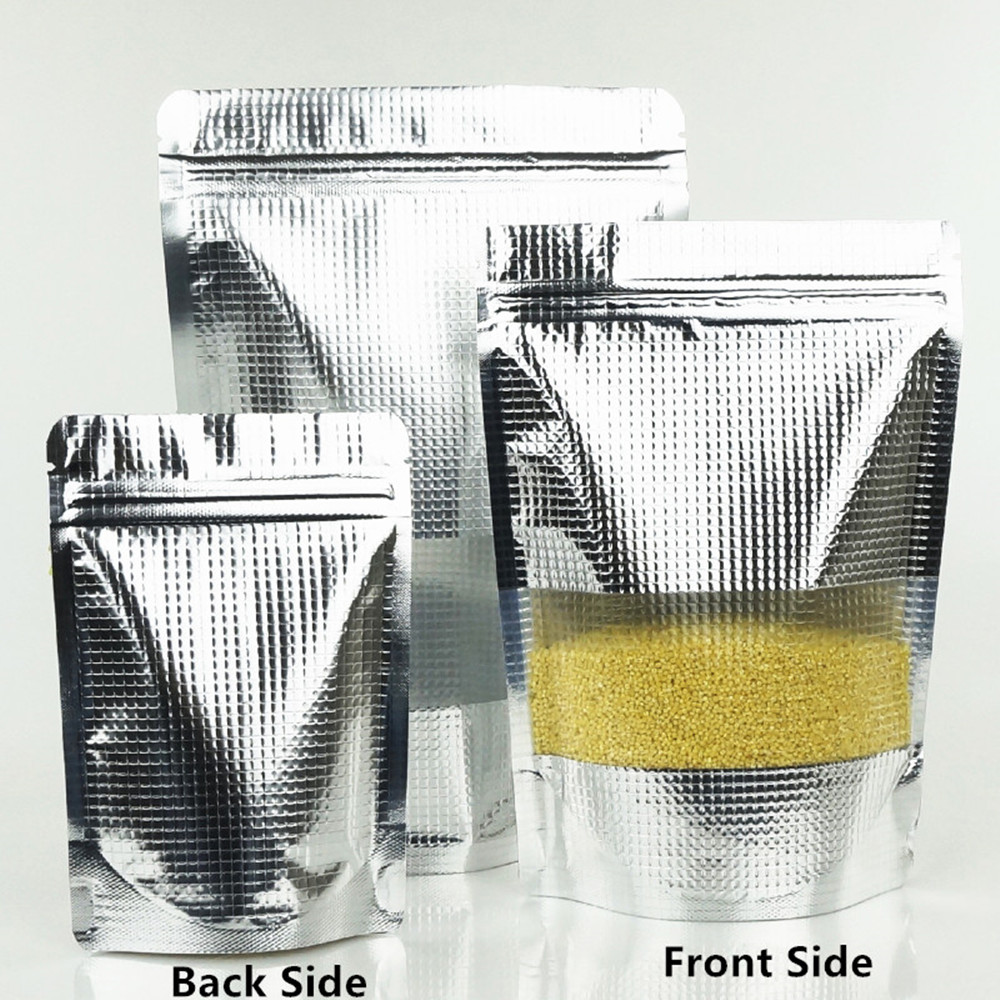 100 قطعة من أكياس النافذة غير  - مراجعة Food Storage Bags Zip Lock Pouch وسعره