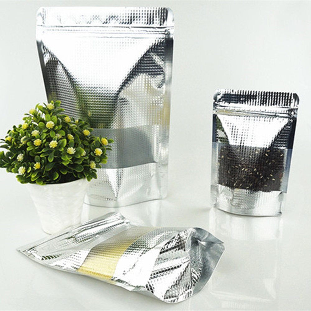 100 قطعة من أكياس النافذة غير  - مراجعة Food Storage Bags Zip Lock Pouch وسعره