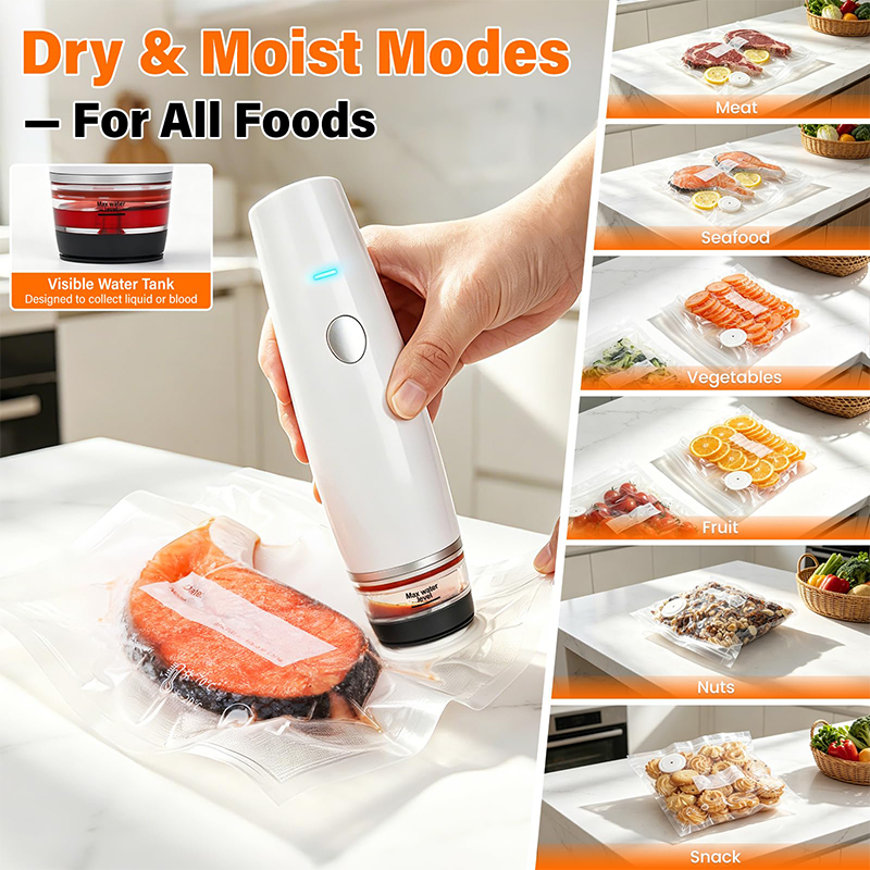 جهاز تفريغ الهواء محمول قابل ل - مراجعة Food Storage Vacuum Pump وسعره