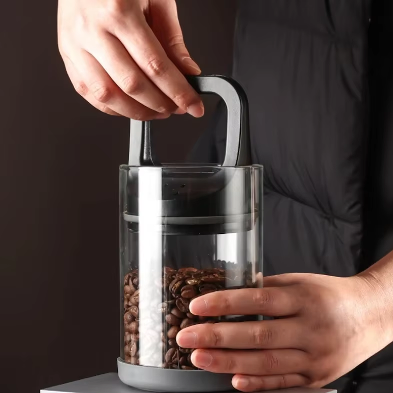حبوب البن فراغ مختومة خزان الز - مراجعة Food Storage Glass Container Set وسعره