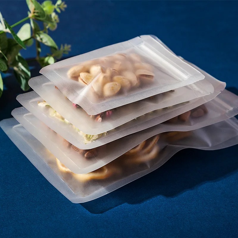 أكياس زيب لوك شفافة غير لامعة  - مراجعة Food Storage Bags Zip Lock Pouch وسعره