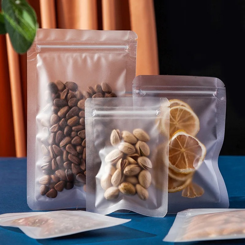 أكياس زيب لوك شفافة غير لامعة  - مراجعة Food Storage Bags Zip Lock Pouch وسعره