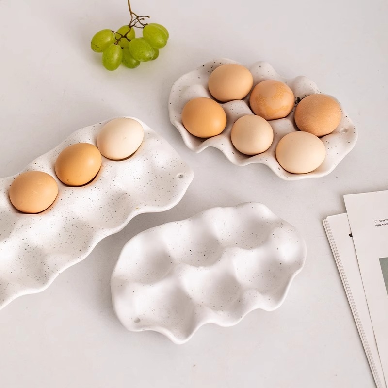 حامل بيض سيراميك بسيط للمطبخ،  - مراجعة Egg Storage Holder وسعره