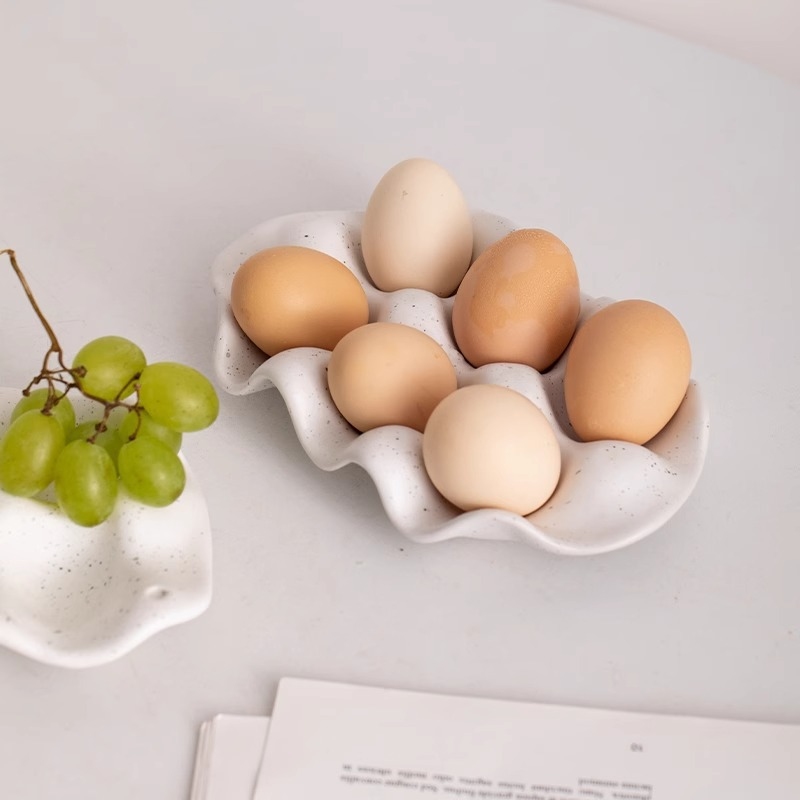 حامل بيض سيراميك بسيط للمطبخ،  - مراجعة Egg Storage Holder وسعره