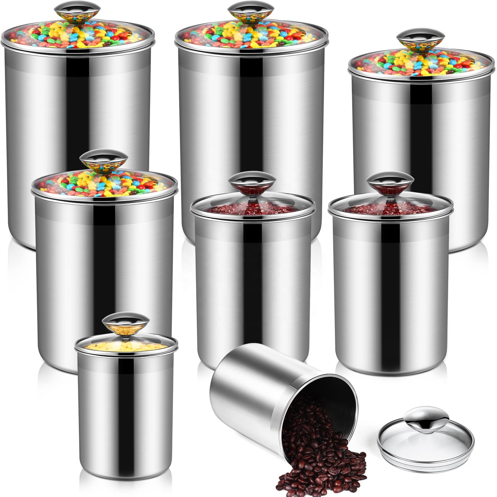 حاويات تخزين المواد الغذائية،  - مراجعة Food Storage Glass Container Set وسعره