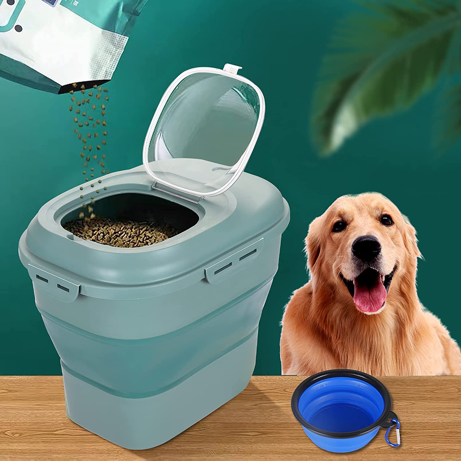 حاويات تخزين أغذية الحيوانات ا - مراجعة Food Storage Large Plastic Containers وسعره