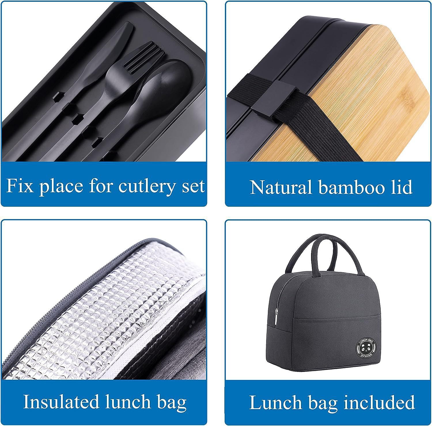 طقم علب غداء يابانية مزدوجة ال - مراجعة Food Storage Large Plastic Containers وسعره