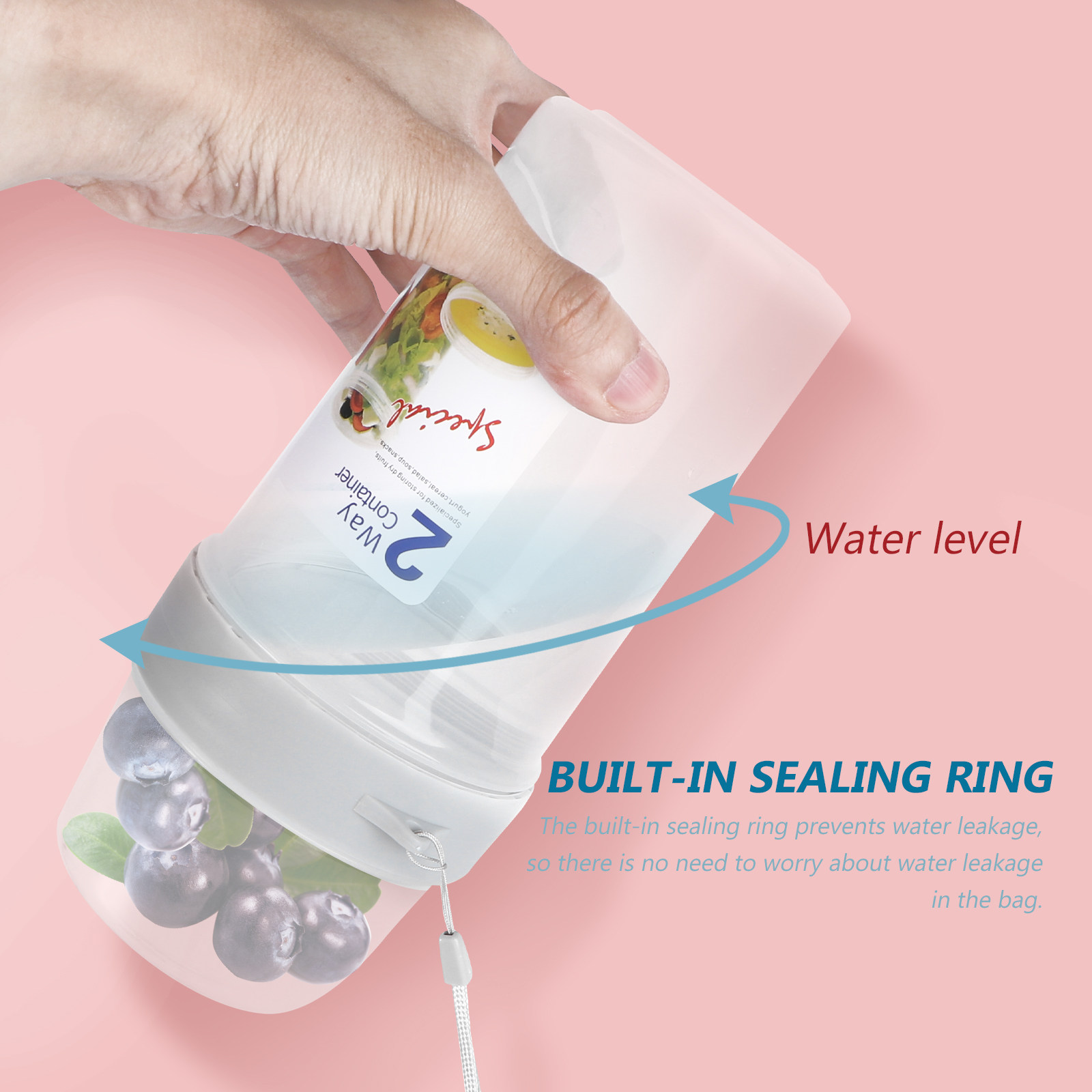 صندوق تخزين مزدوج الطبقات محكم - مراجعة Food Storage Large Plastic Containers وسعره