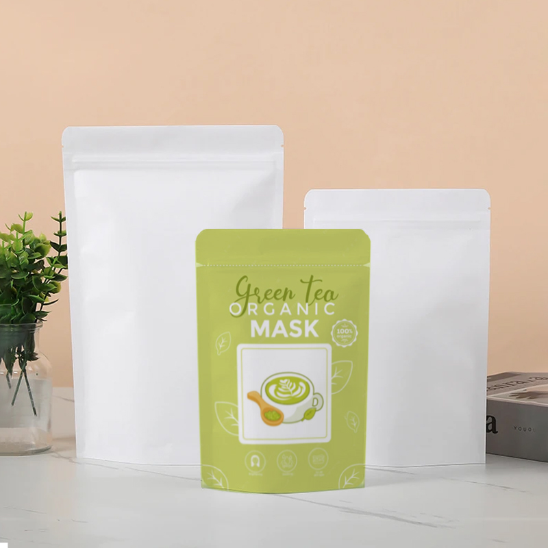 تخصيص الأبيض كرافت ورقة زيبلوك - مراجعة Food Storage Bags Zip Lock Pouch وسعره