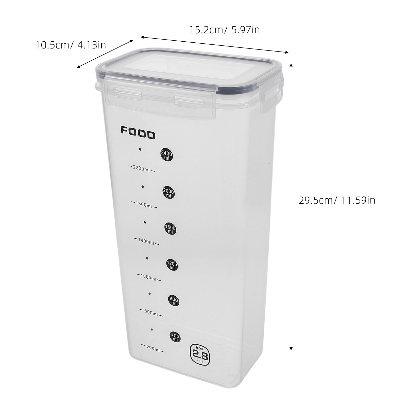 حاويتان شفافتان لتخزين الحبوب  - مراجعة Food Storage Plastic Container وسعره